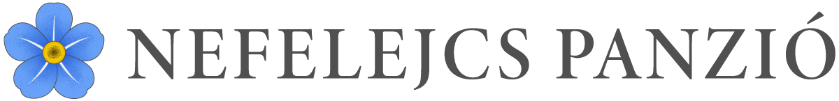 Nefelejcs panzió logó, horizontális